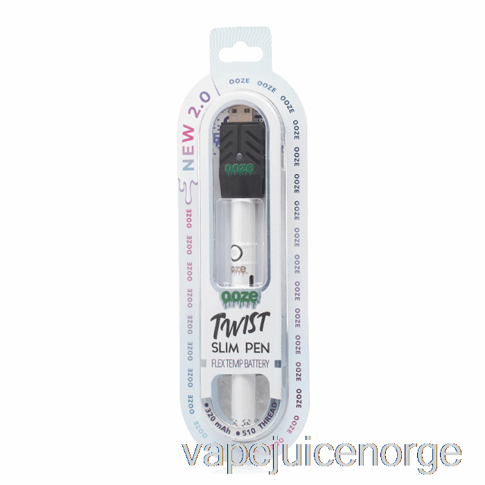 Vape Juice Ooze Slim Twist Pen 2.0 Flex Temp Batteri Polar Pearl